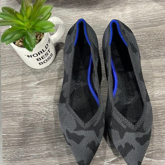 Rothys retired camouflage gray size 7 pointed f… - Picture 10 of 12